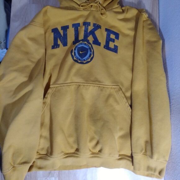 Vintage Nike Spell Out Talk Walk Logo Hoodie Sweatshirt - Picture 3 of 10